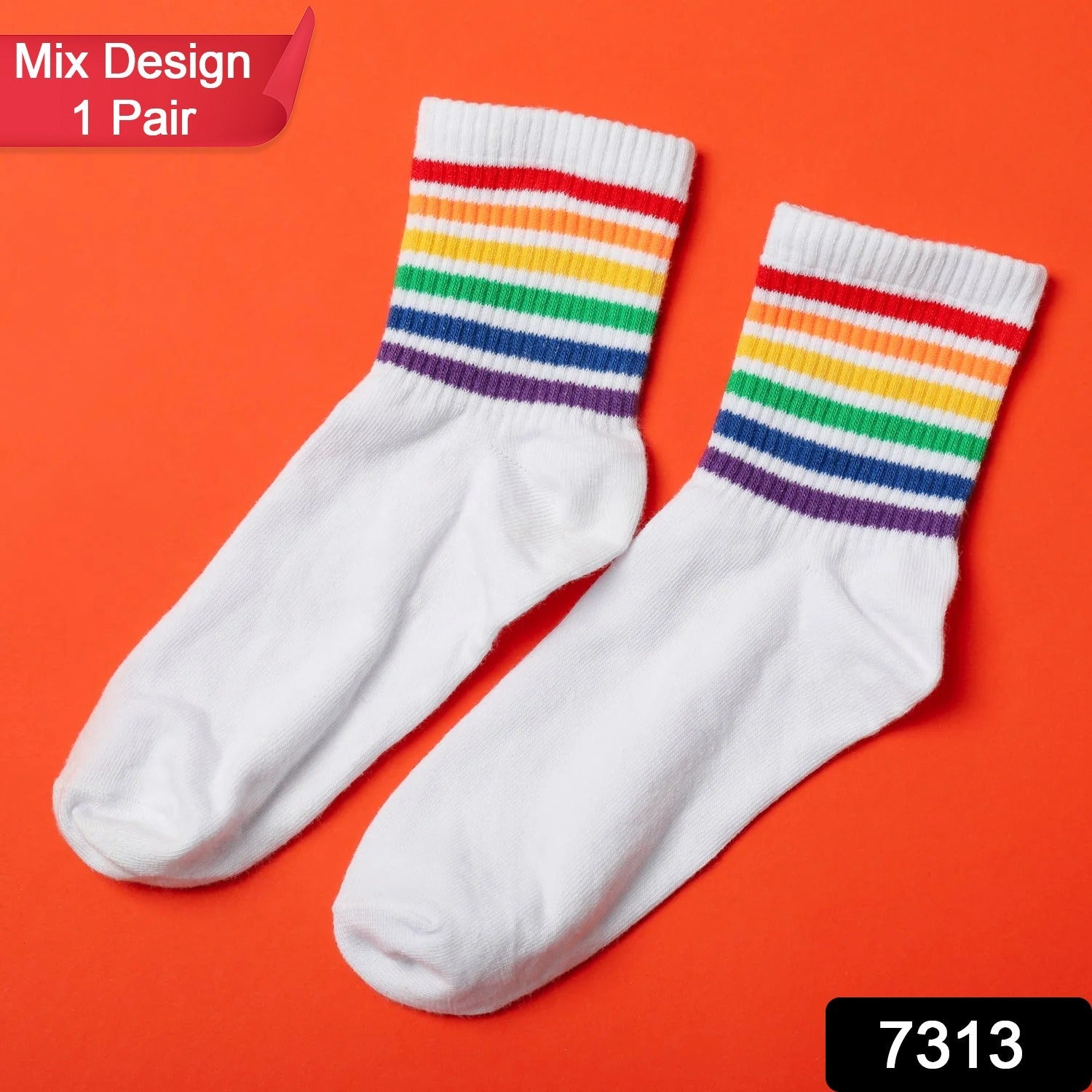 Designer socks with multiple prints. Designer socks with multiple prints.